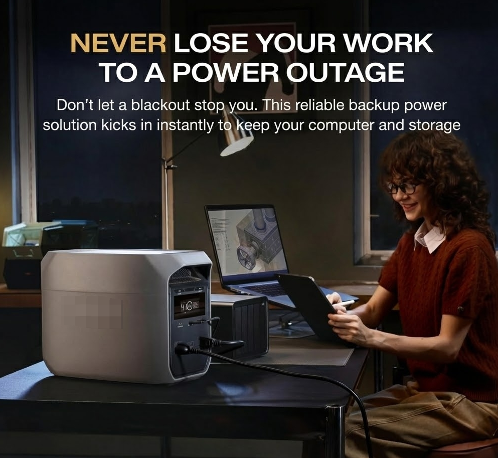 Unlimited Power Anywhere: Large Capacity + Solar Charging -Only $159!