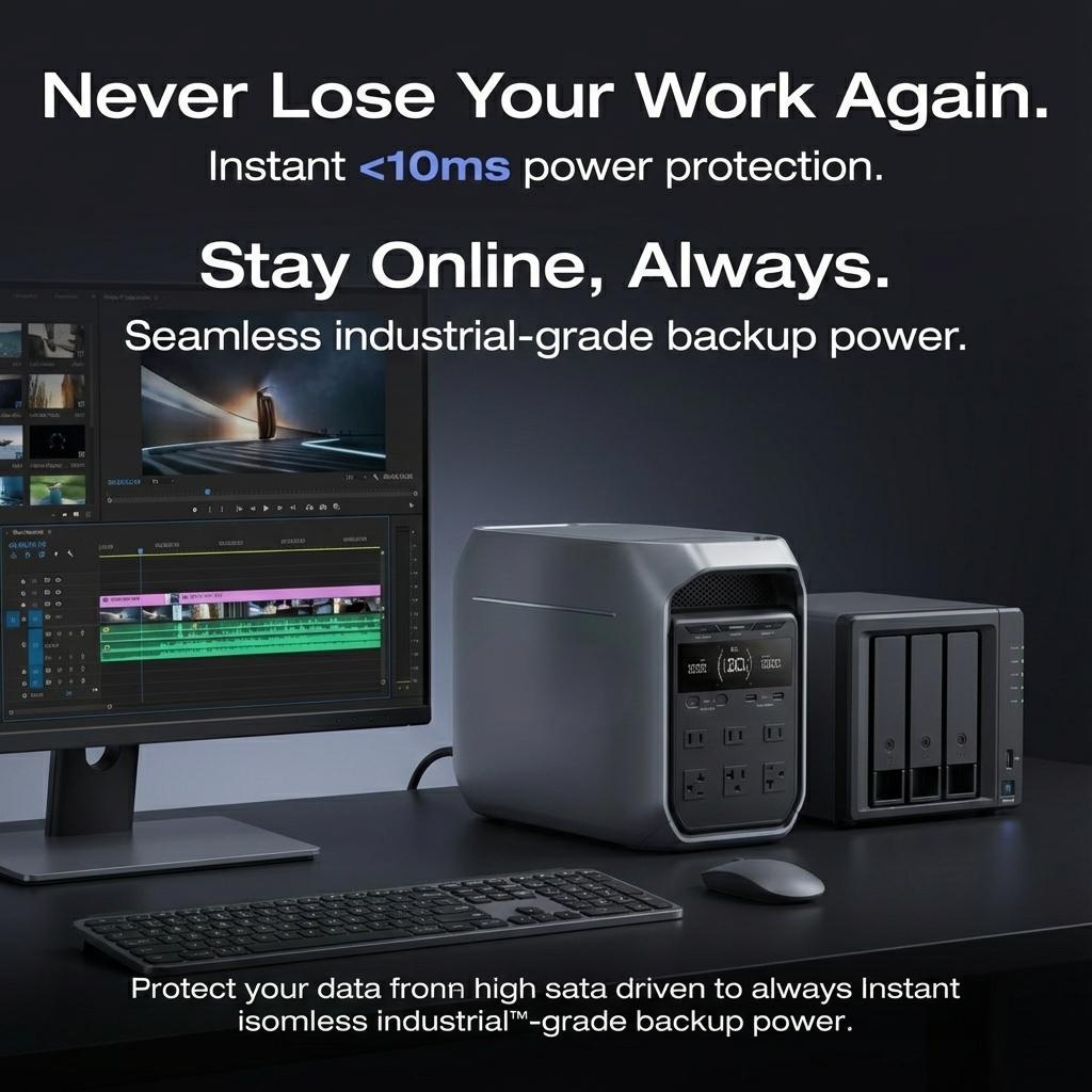 Unlimited Power Anywhere: Large Capacity + Solar Charging -Only $159!